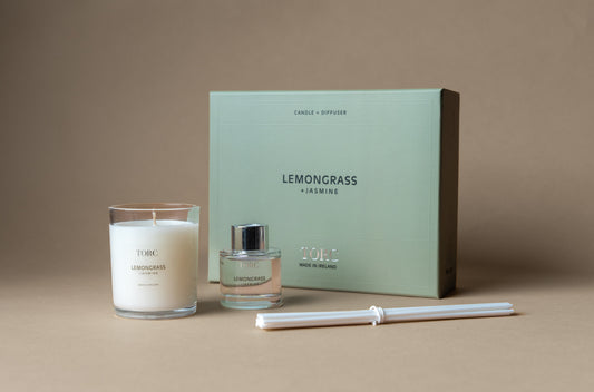 Torc Atelier Lemongrass & Jasmine candle and diffuser gift set