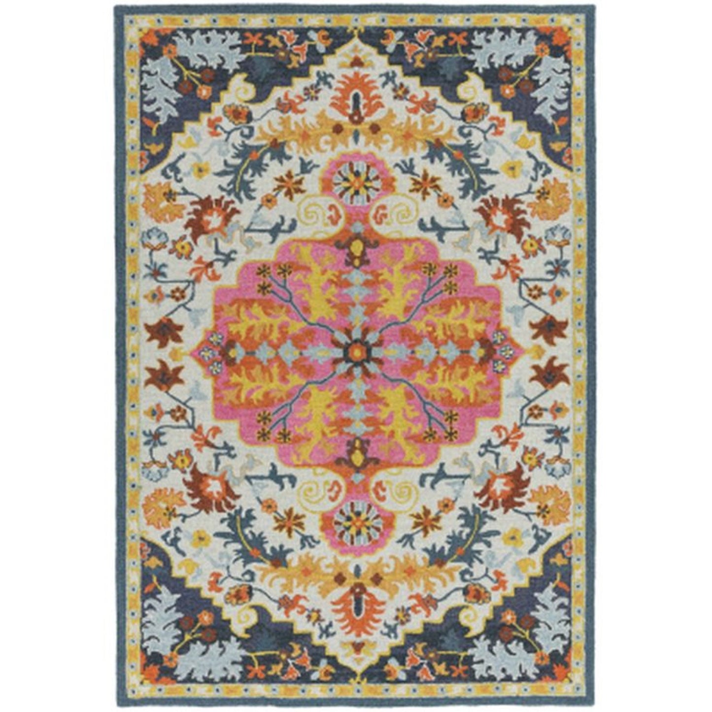 Emily Bronte Medallion Wool Rug