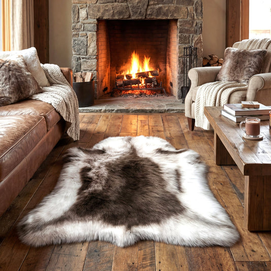 Granon Faux Fur Rug - Natural