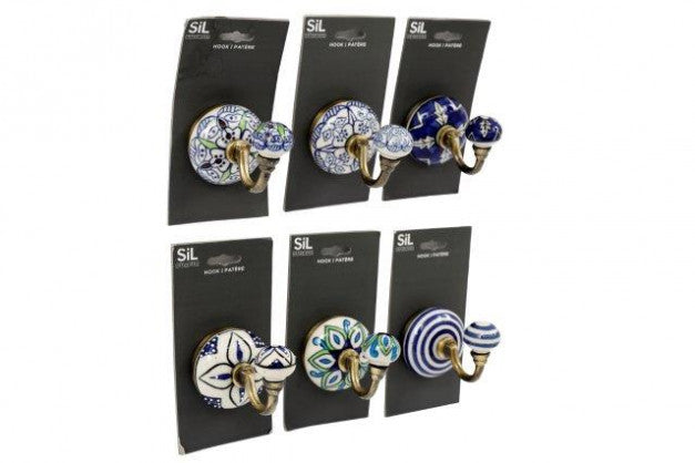 8cm Blue/White Pattern Hook