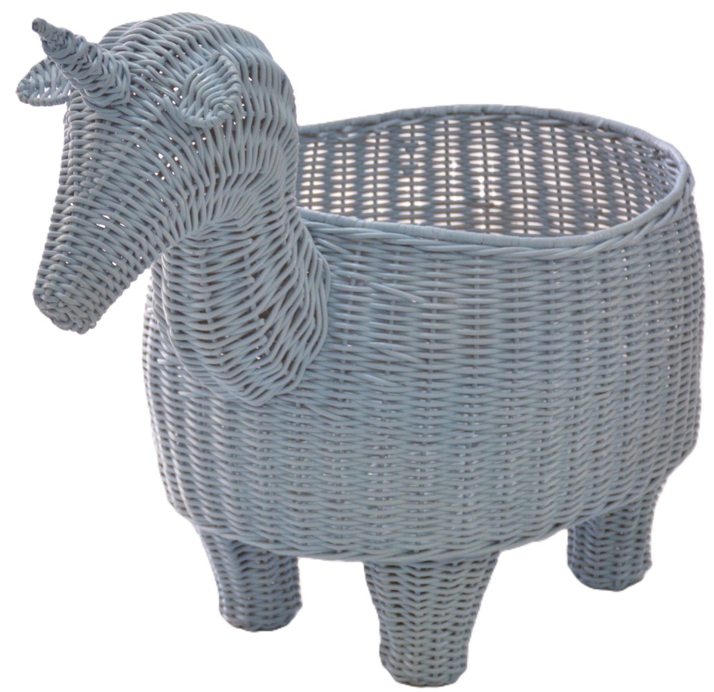 Rattan Unicorn Storage Basket - Ocean Dust