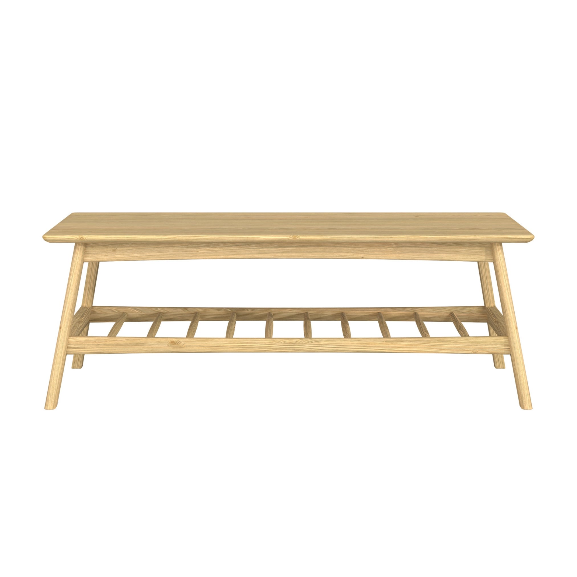 Hazel Oak Coffee Table on white background