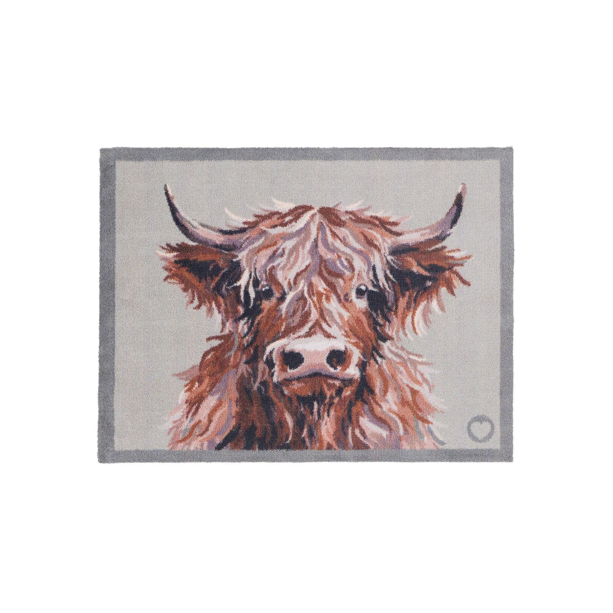 Hug Rug Heritage Highland Cow washable mat