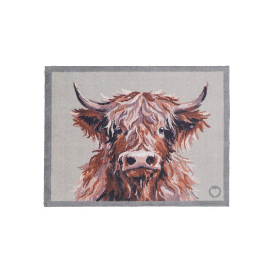 Hug Rug Heritage Highland Cow washable mat
