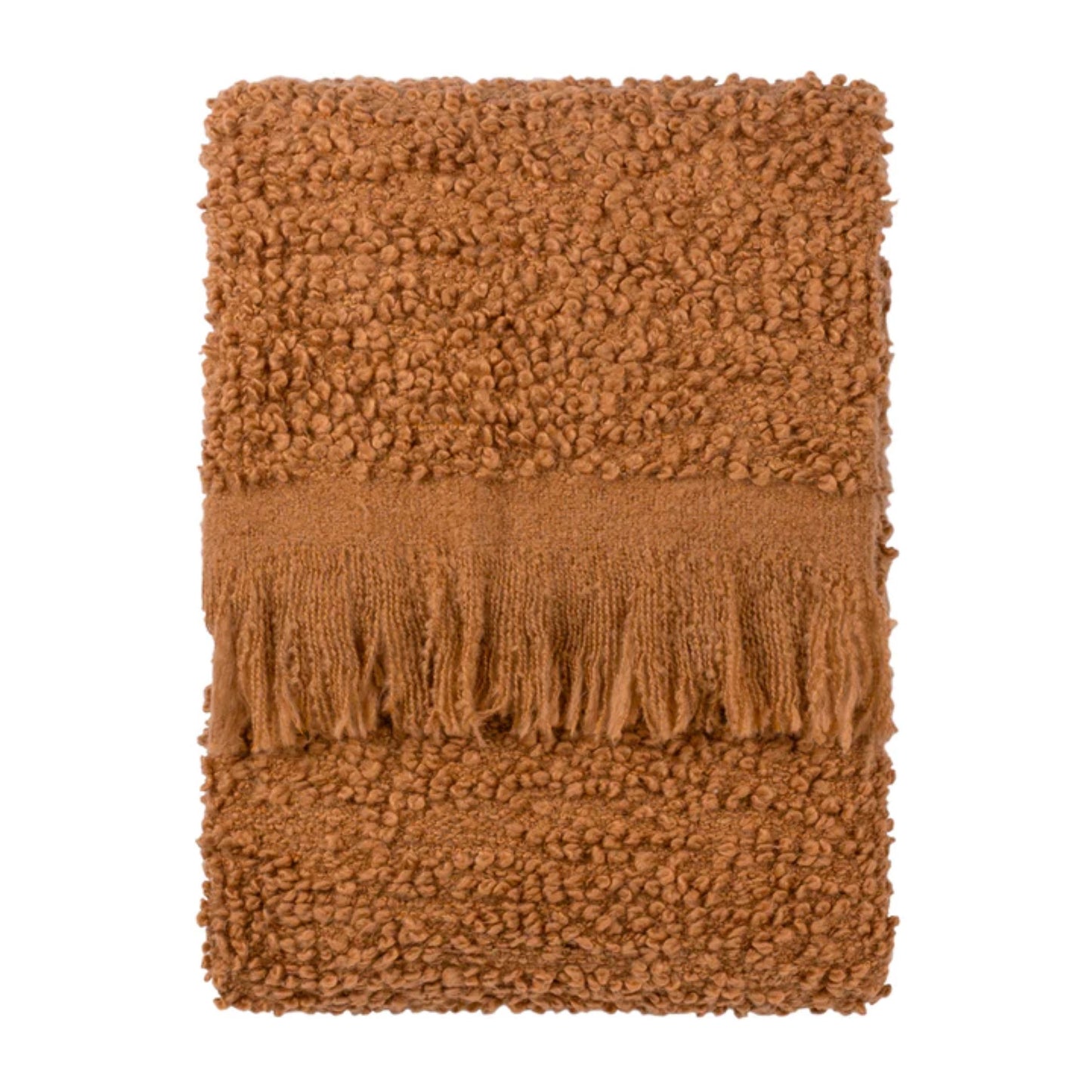 Ida Luxury Throw Ginger & Ecru