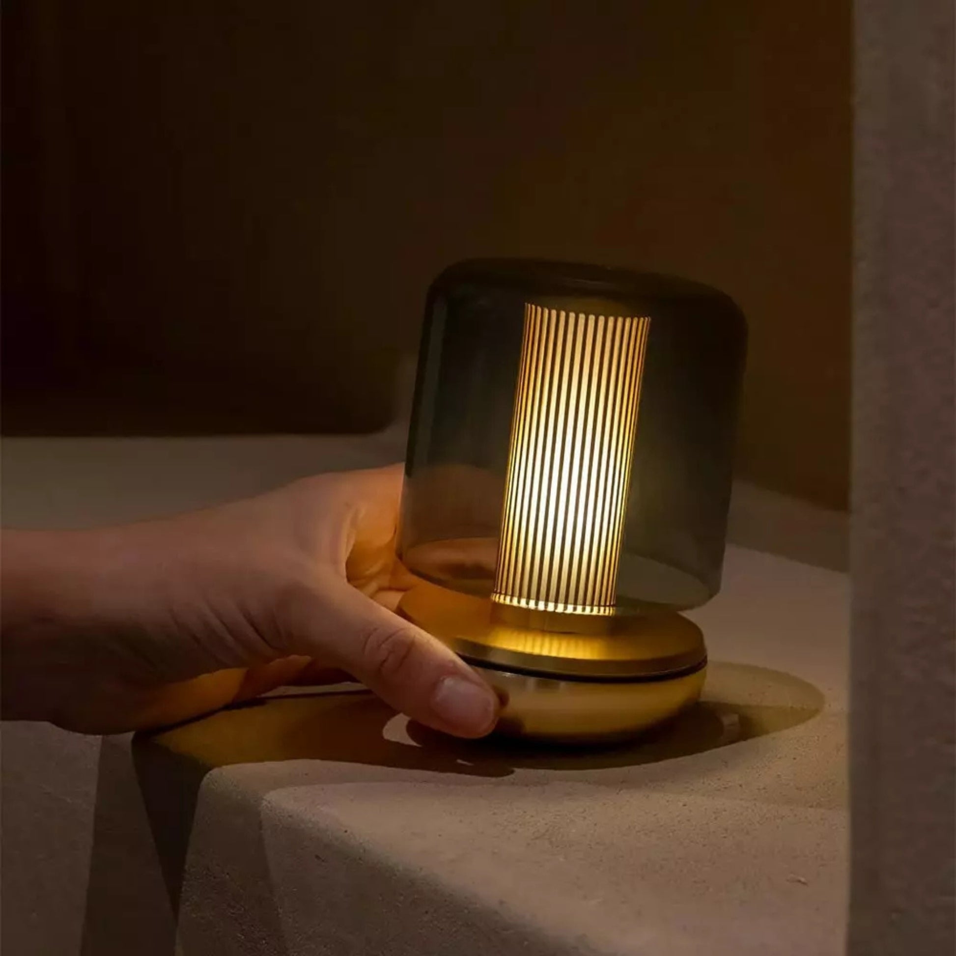 Lit firefly table light 