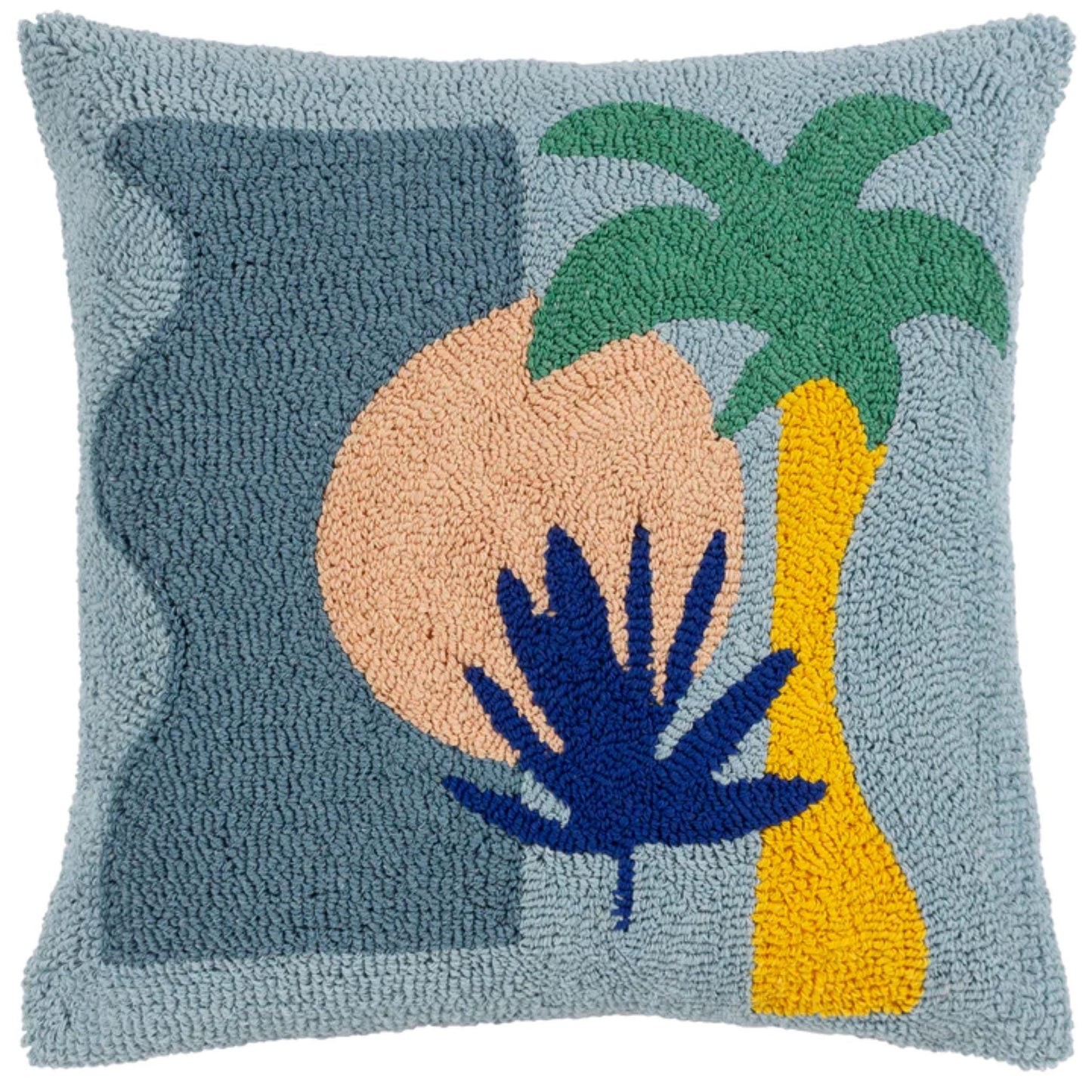 Palm Tree Knit Cushion