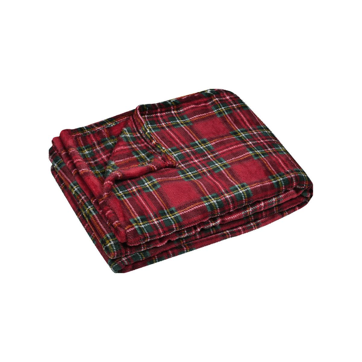 Willis Check Plaid Throw - Red