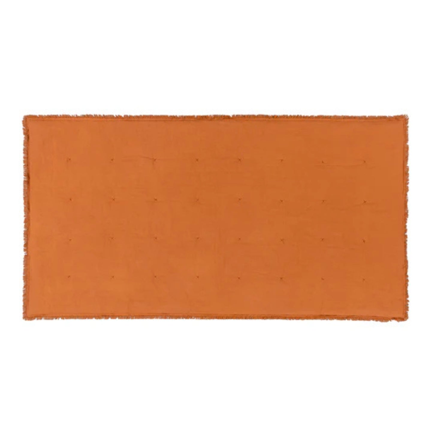 open rust throw on a white ackground