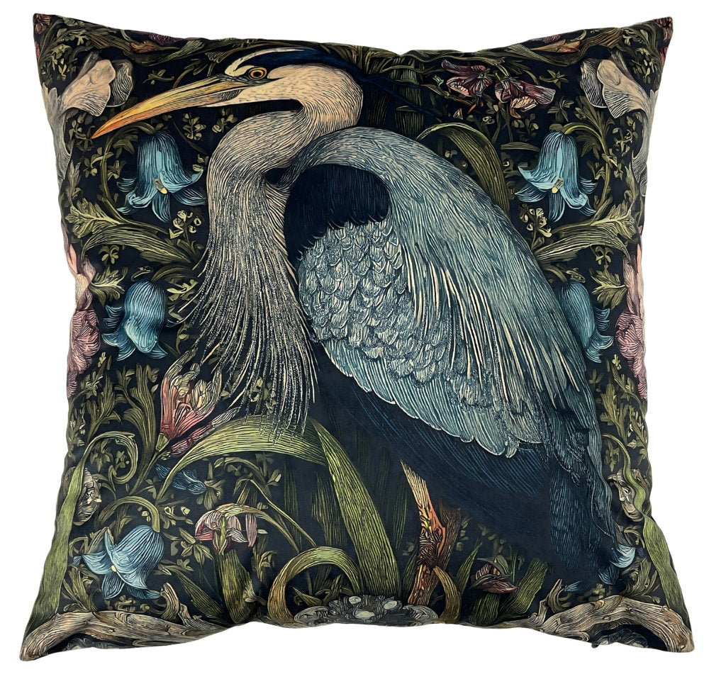 Elbrus Blue Crane Cushion