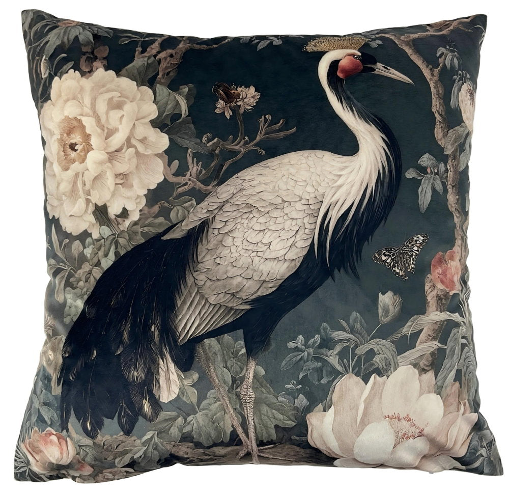 Evie Majestic Crane Cushion