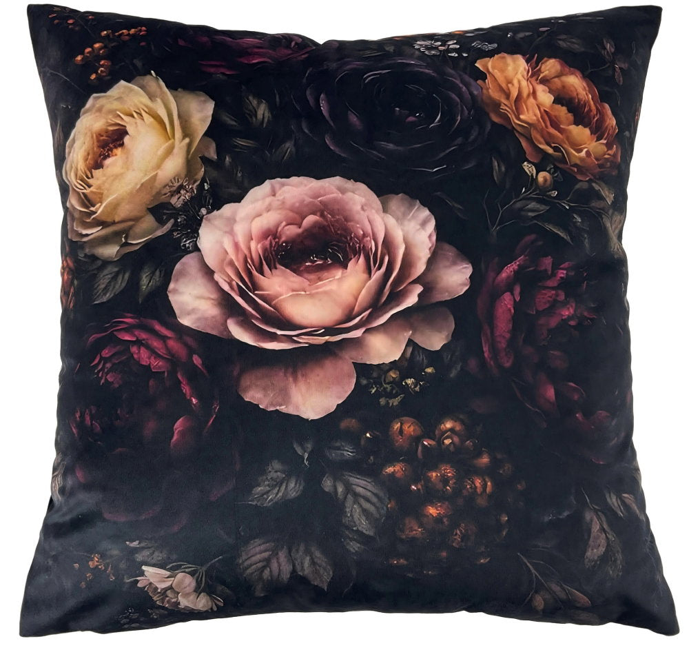 Florence Claret Floral Cushion