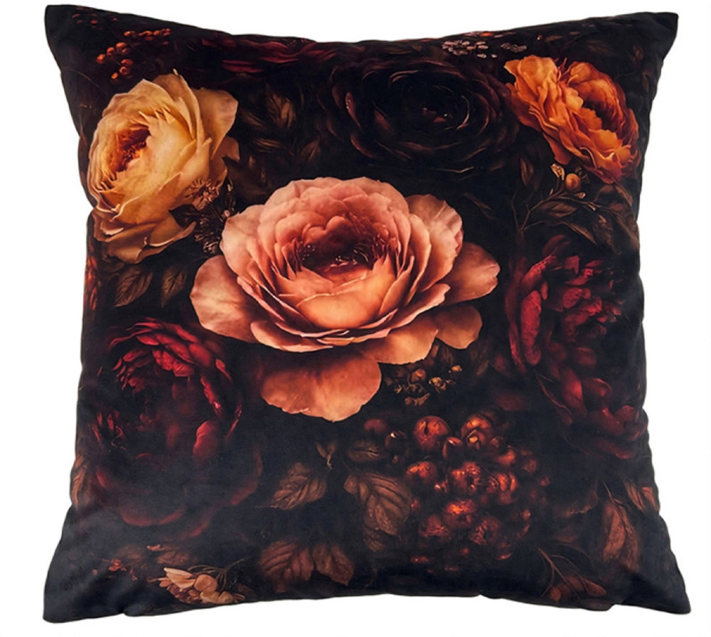 Florence Rust Floral Cushion