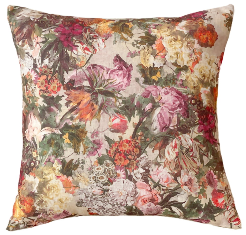 Positano Floral Jacquard Cushion