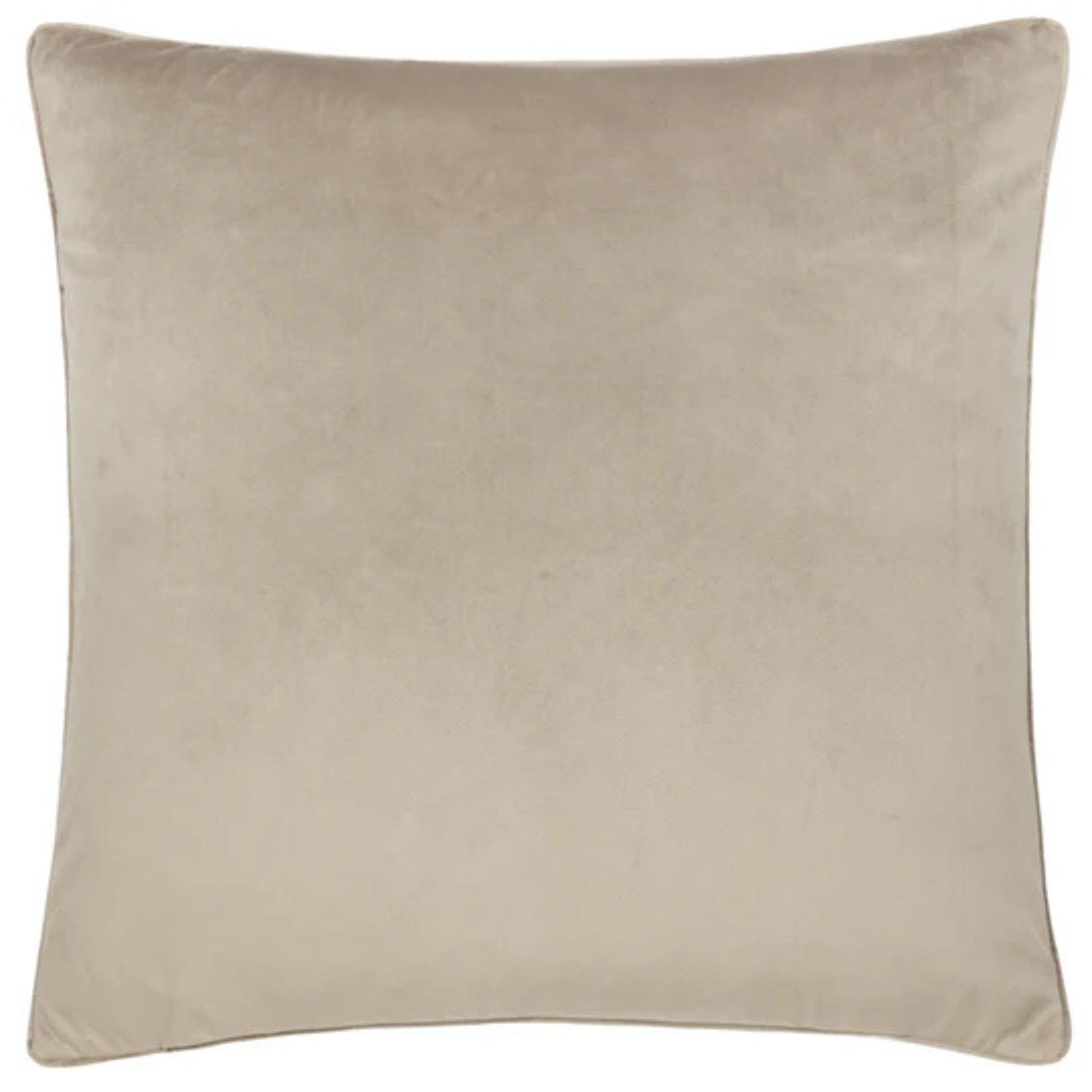 Beige pillow on a white background
