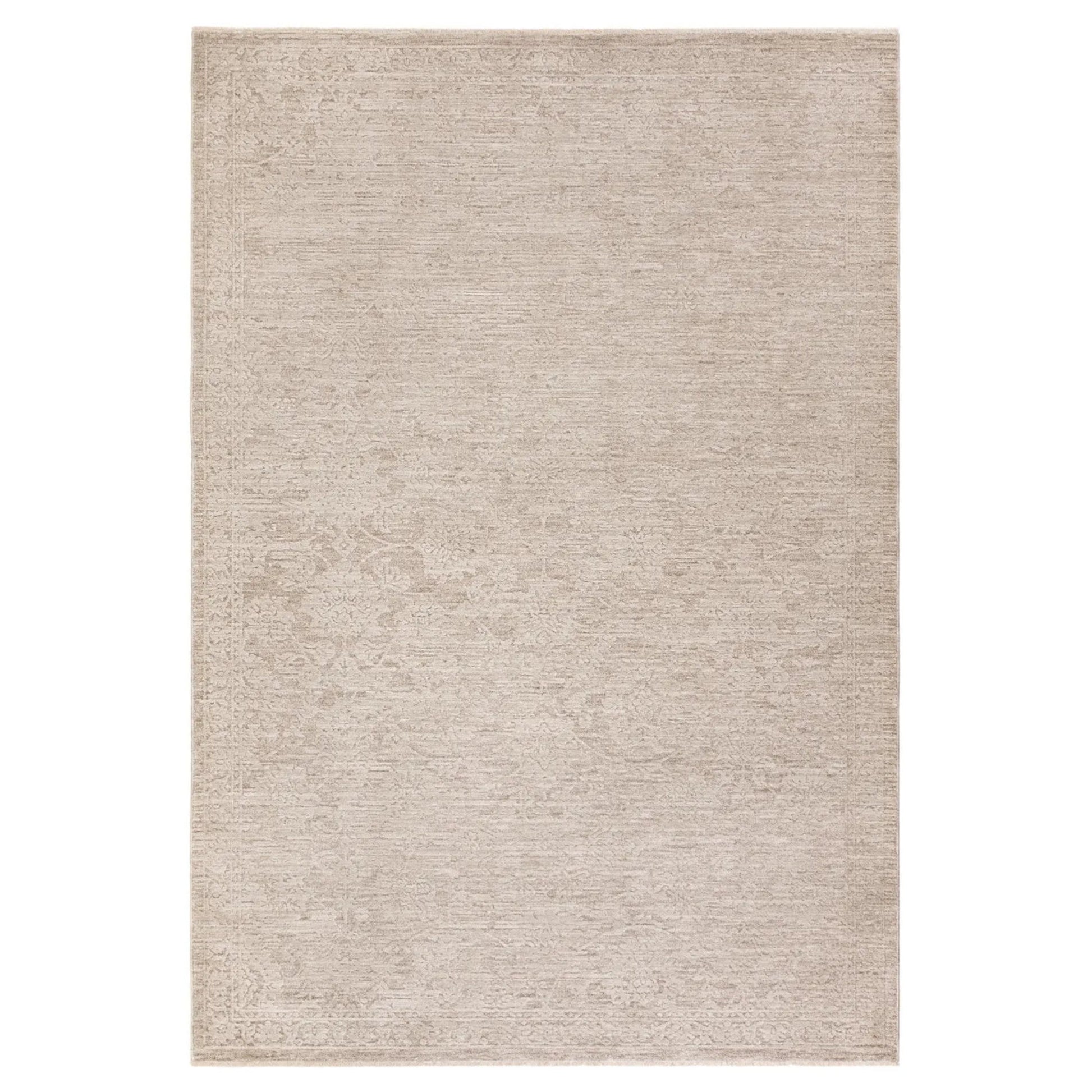 A beige Turkish rug on a white background