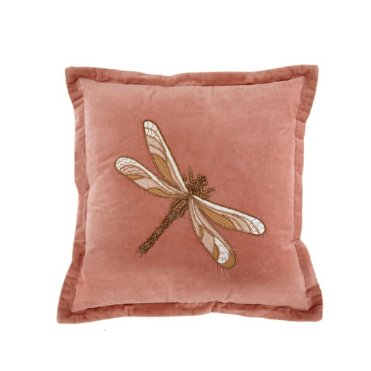 Dragonfly Velvet Cushion