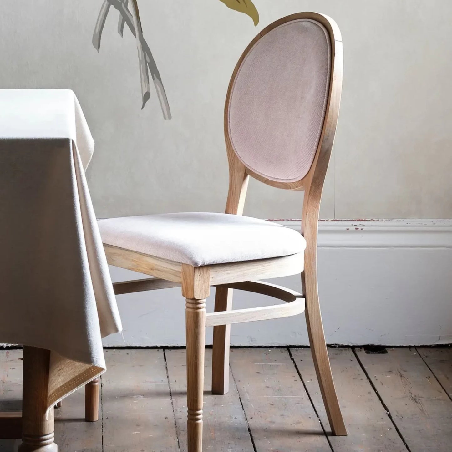 Katie Oak Dining Chair & Dining Bench