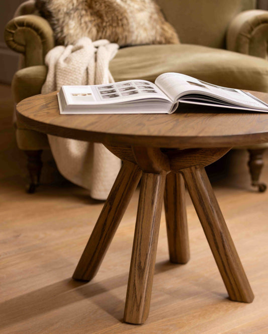 Douglas Oak Round Coffee Table