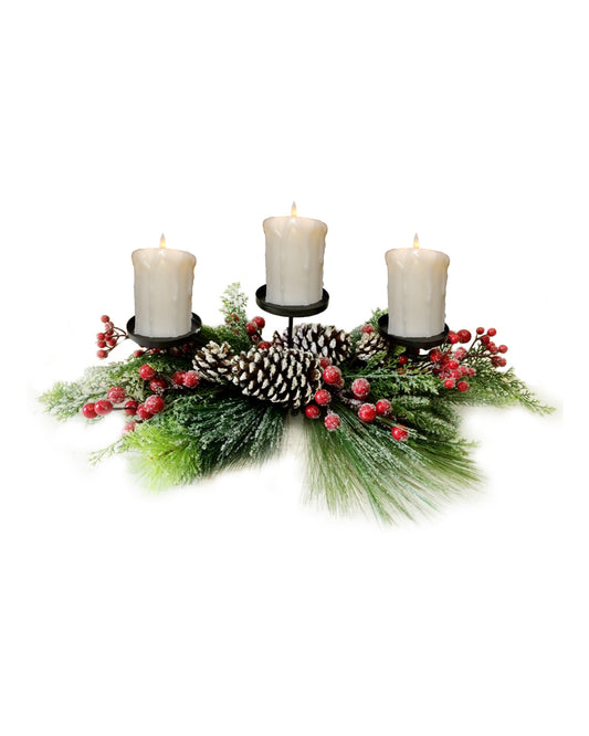 Christmas Table Centre Piece 3 / 5 Candle Holder