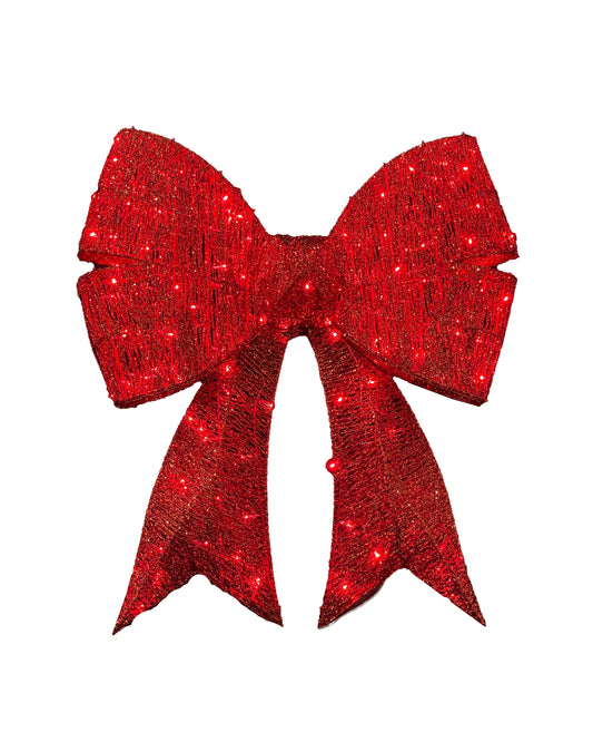 Red Glitter Bow Light