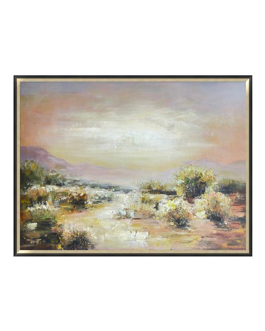 Handpainted Framed Lazy Sunset Art