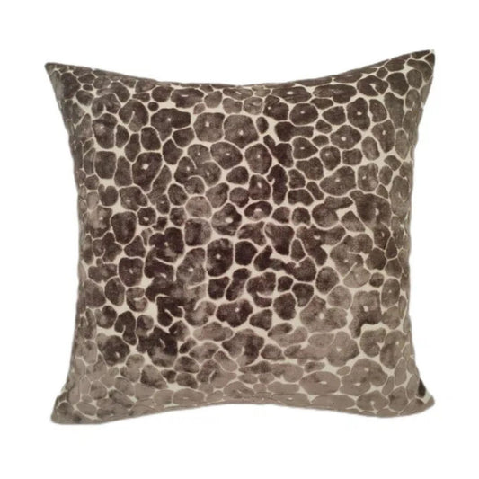 Leopard Chocolate Velvet Cushion