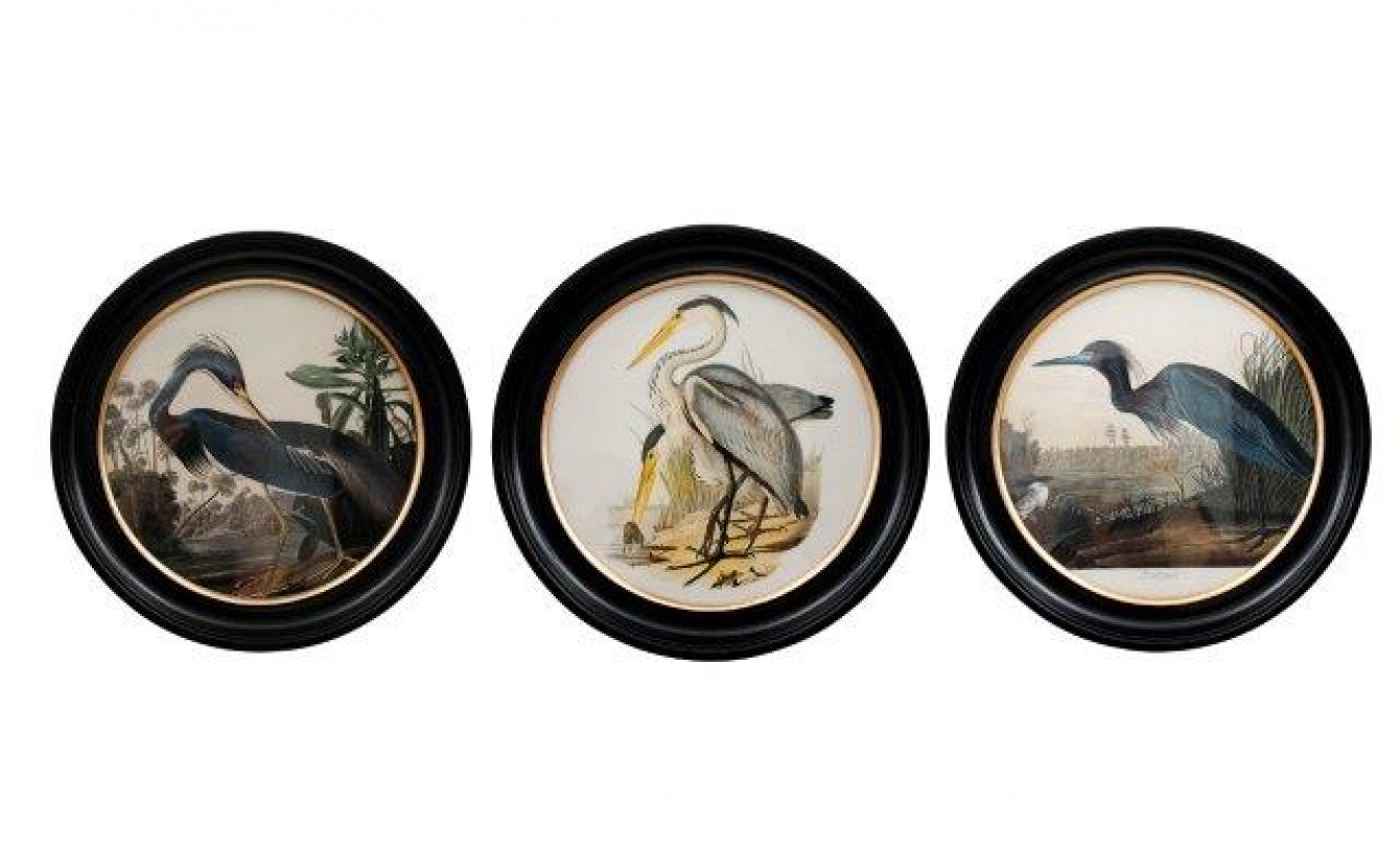 38cm Round Large Bird Wall Art