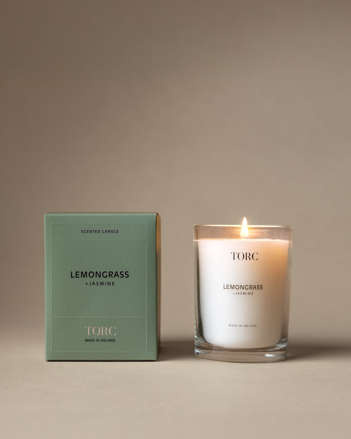 Torc Atelier Lemongrass & Jasmine candle lifestyle