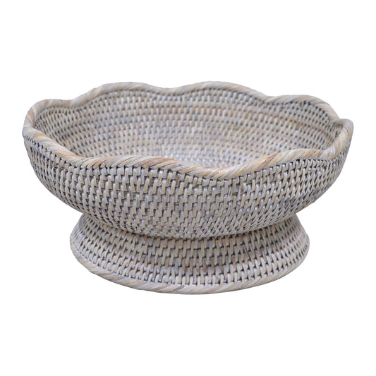 Scallop Fruit Bowl - Natural White Wash