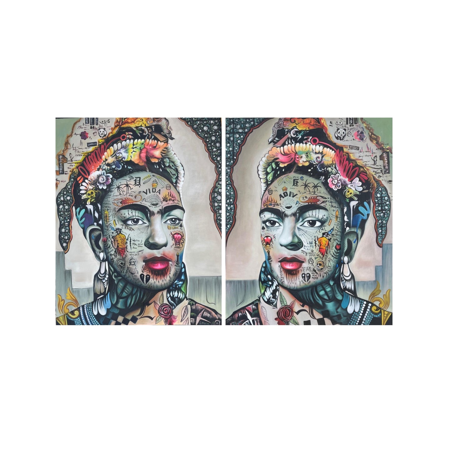 Zara & Kali Canvas Art