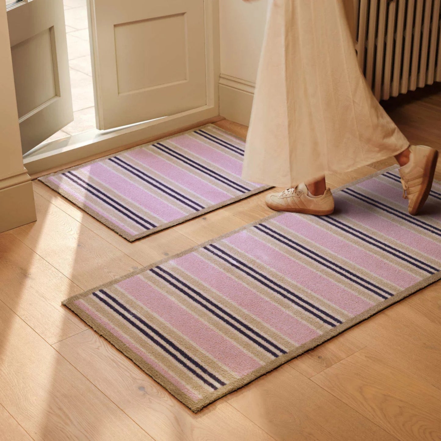 Hug Rug Pink Stripe Mat / Runner