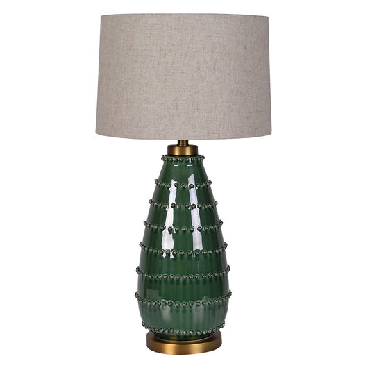 Emerald Bead Table Lamp