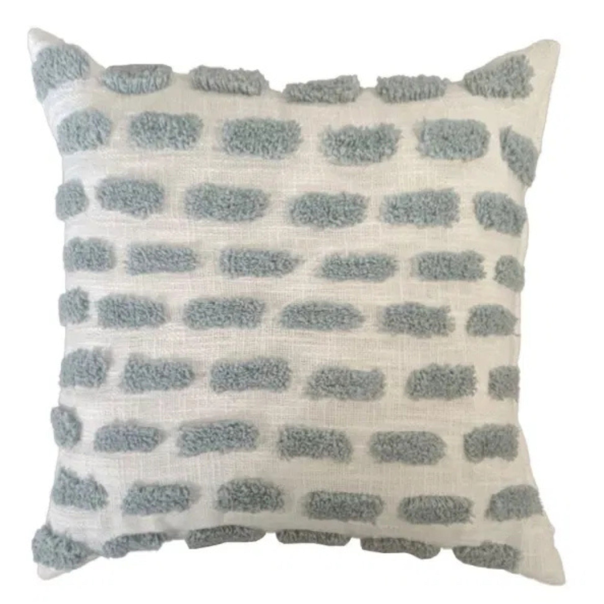 Ridge Tufted Dash Design Cushion 43x43cm