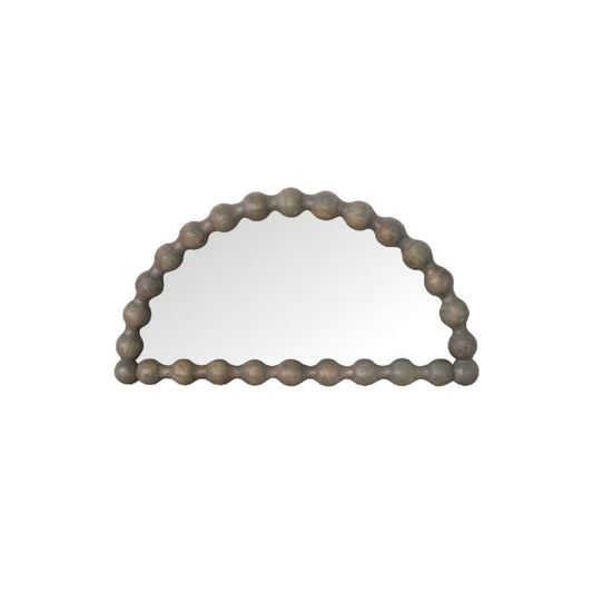 Bobbin Greywash Half Moon Mirror