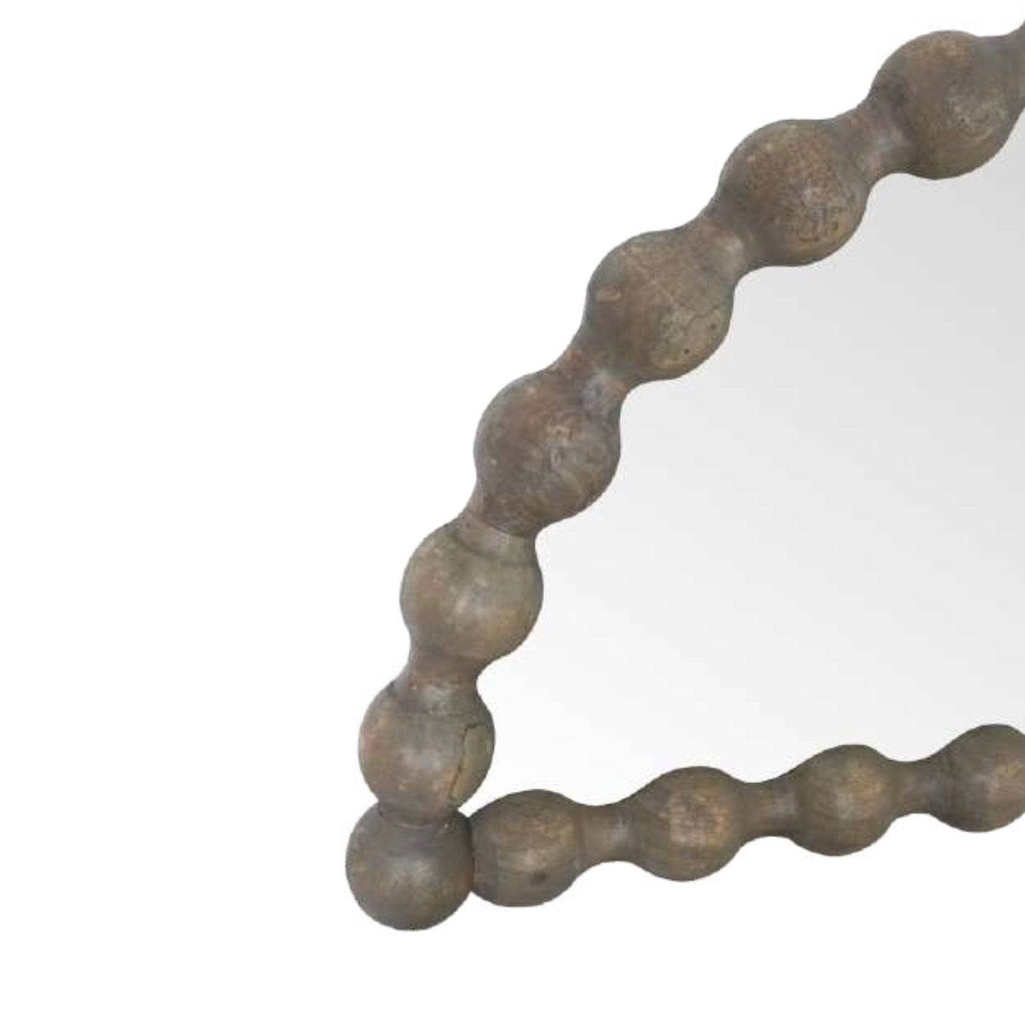 Bobbin Greywash Half Moon Mirror