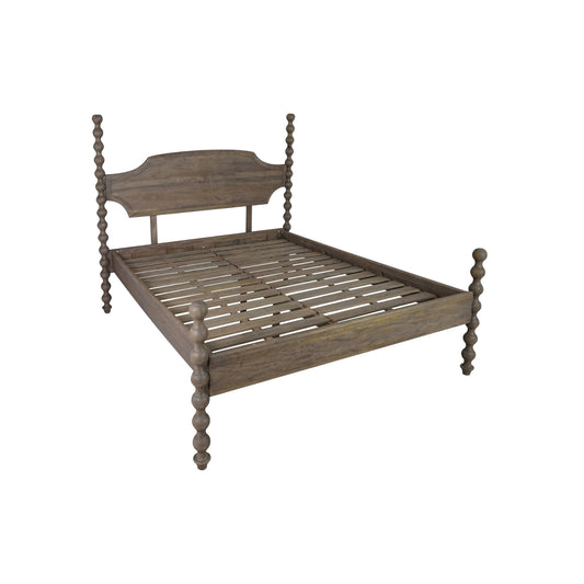 Bobbin Greywash King Size Bed