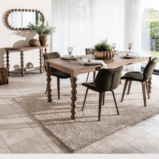 Bobbin Greywash Dining Table