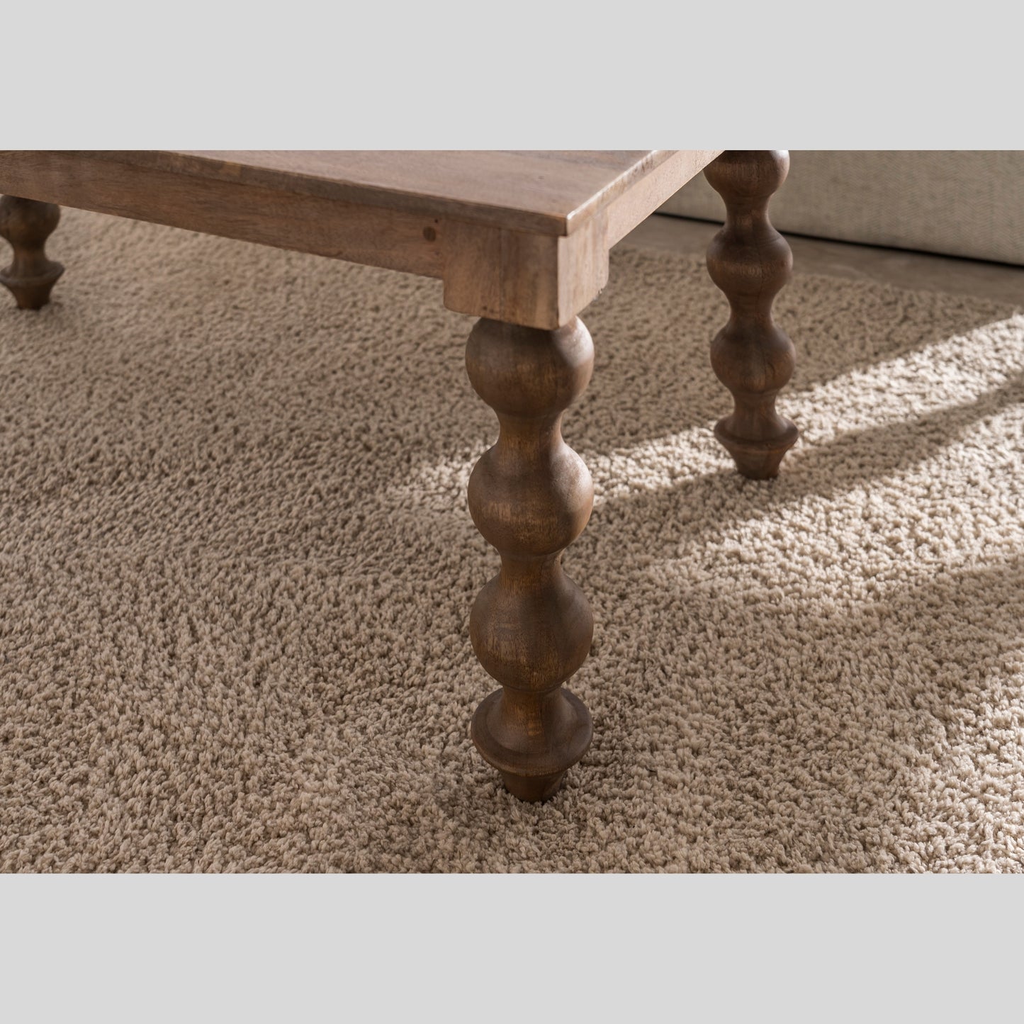 Bobbin Greywash Coffee Table