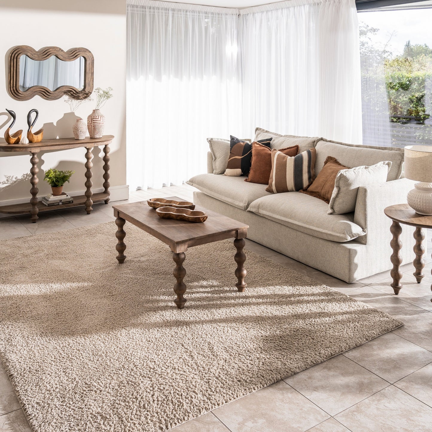 Bobbin Greywash Coffee Table