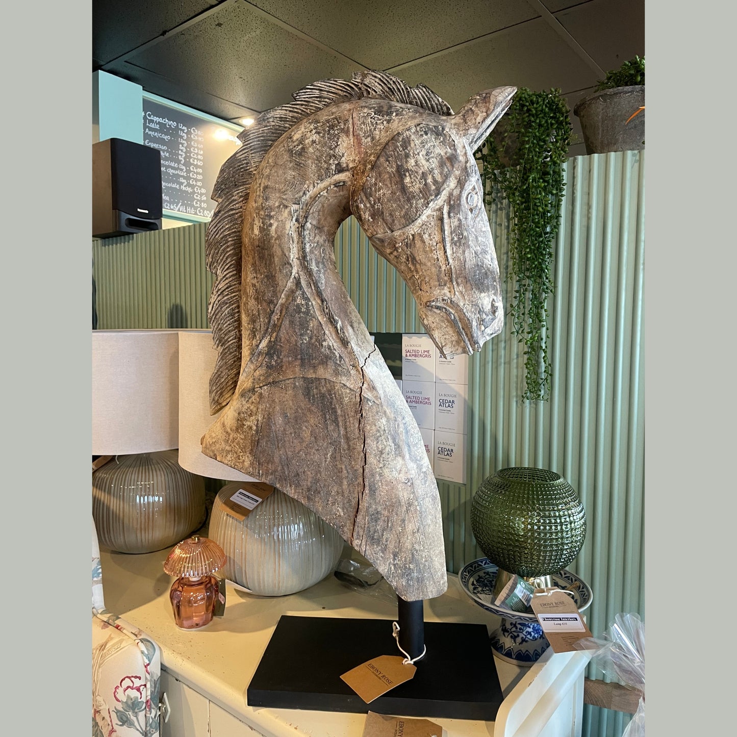 Rustic Driftwood Horse Head Ornament
