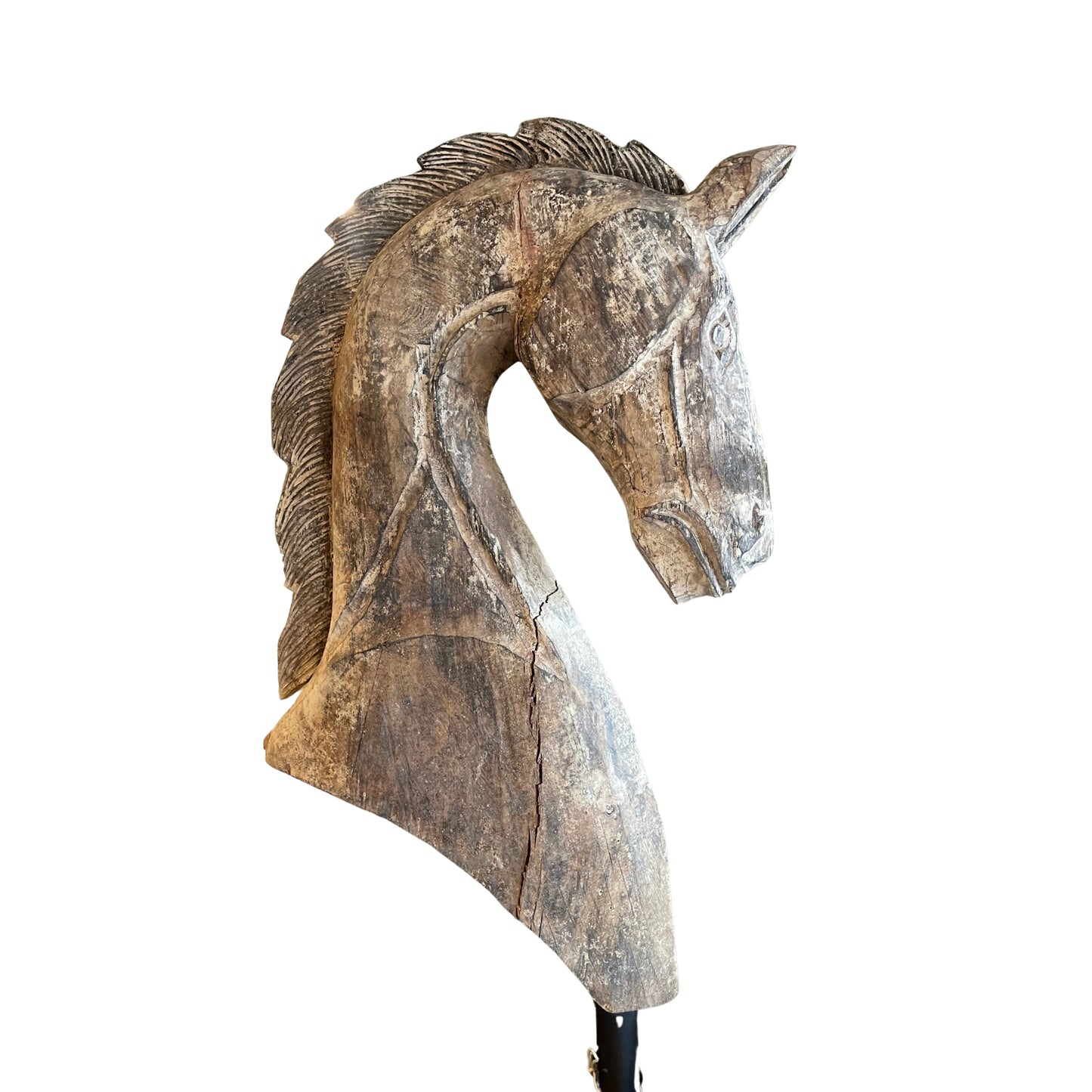 Rustic Driftwood Horse Head Ornament