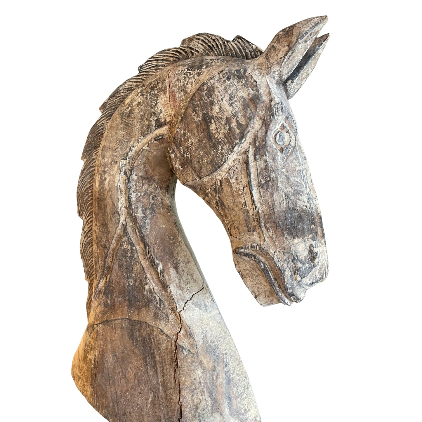 Rustic Driftwood Horse Head Ornament