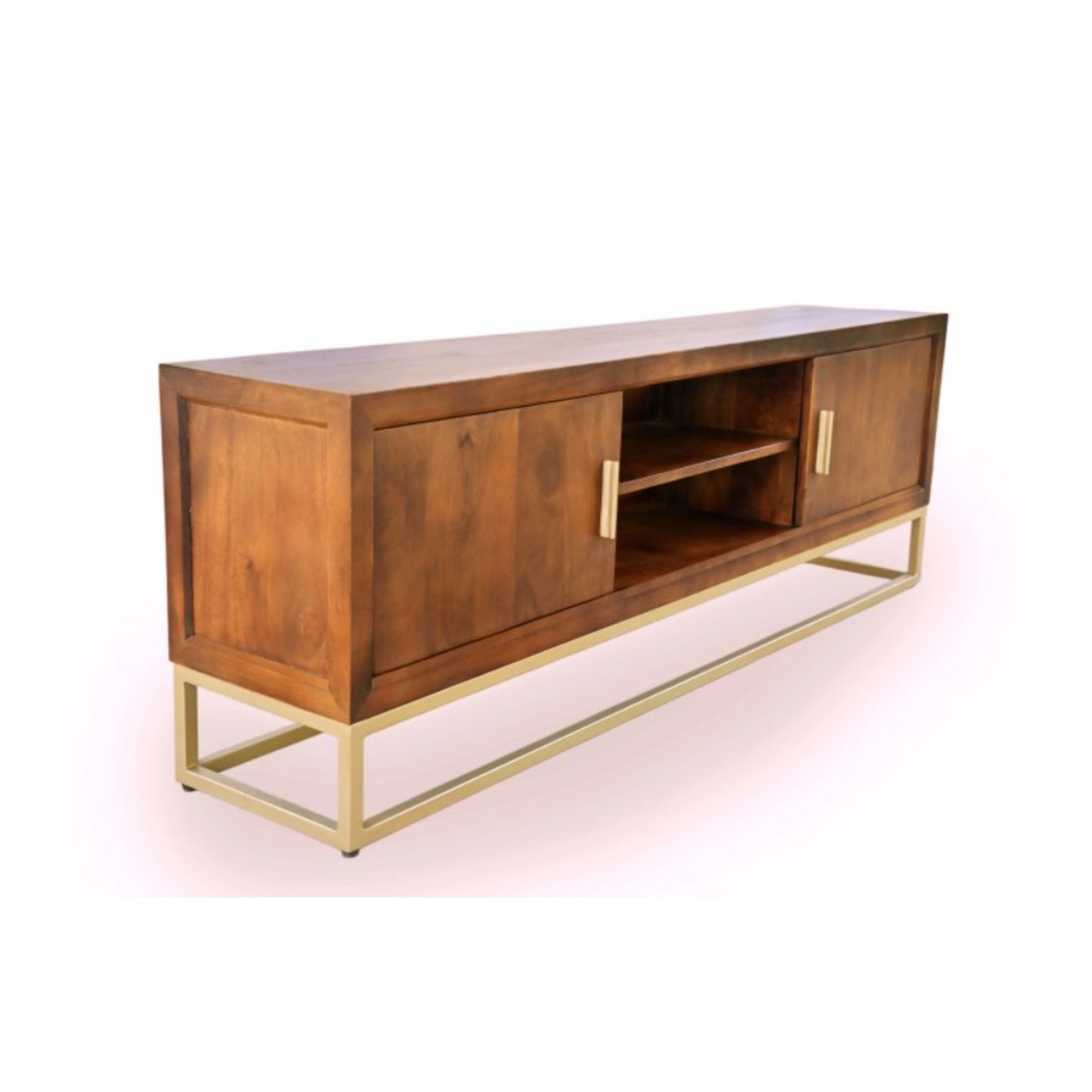 Esme Two Door Mango Wood TV Unit