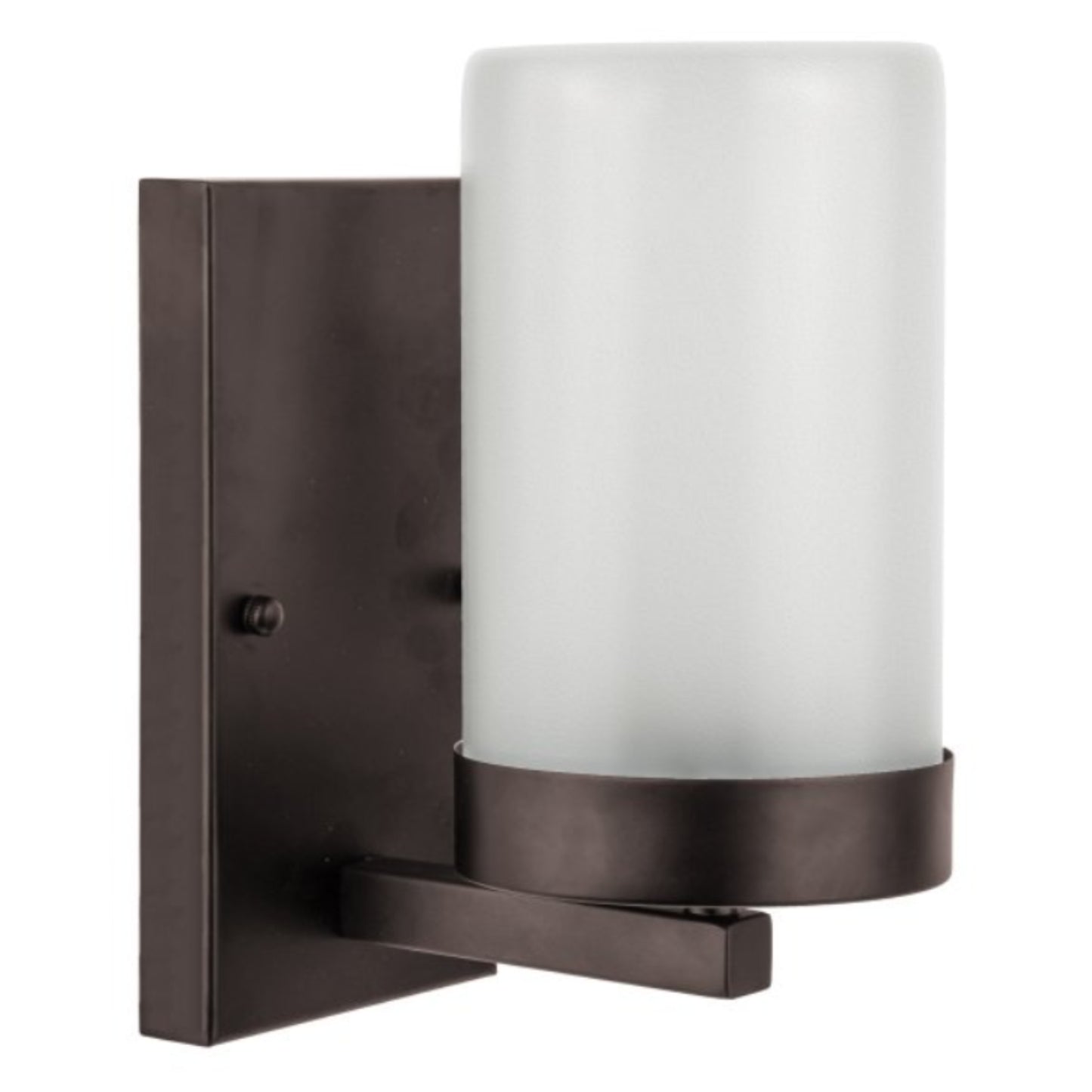 Brown Outdoor Rechargeable Wall Lamp Glass Shade