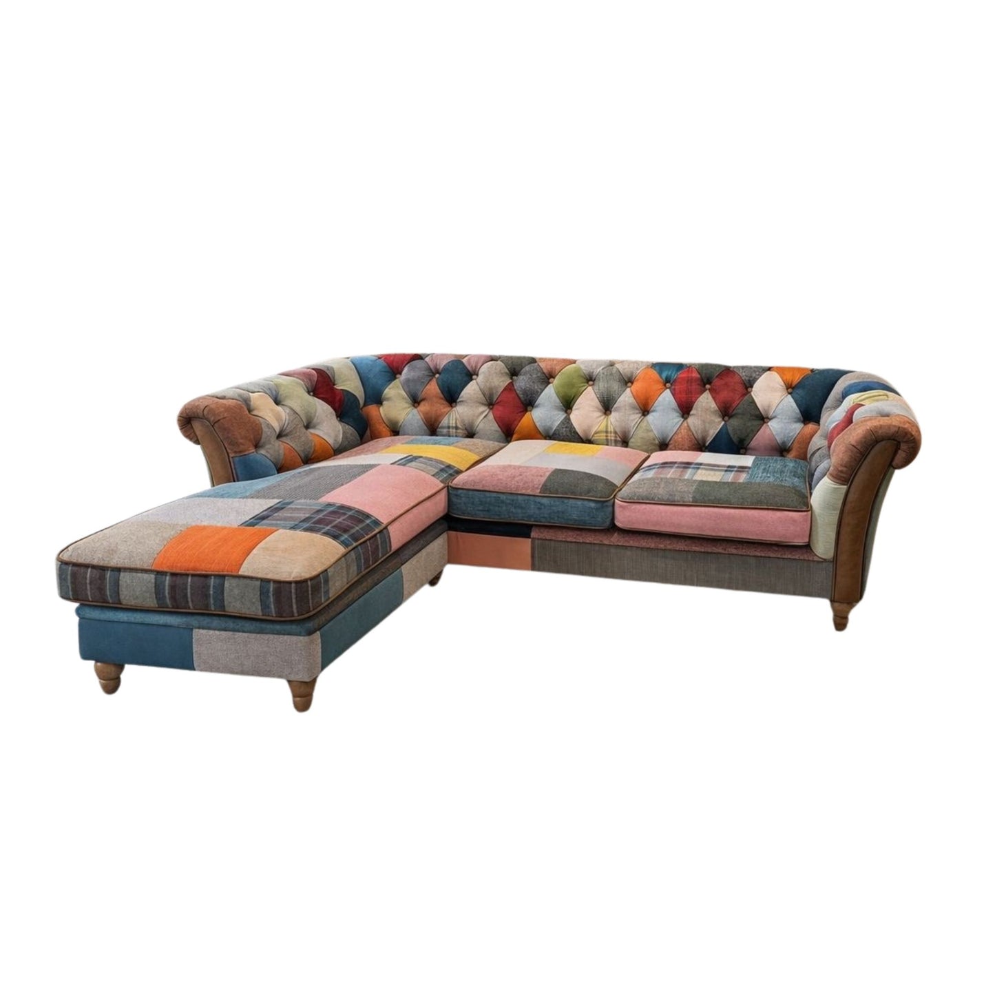 Bramble Patchwork 3 Seater Chaise Sofa NEW PRICE