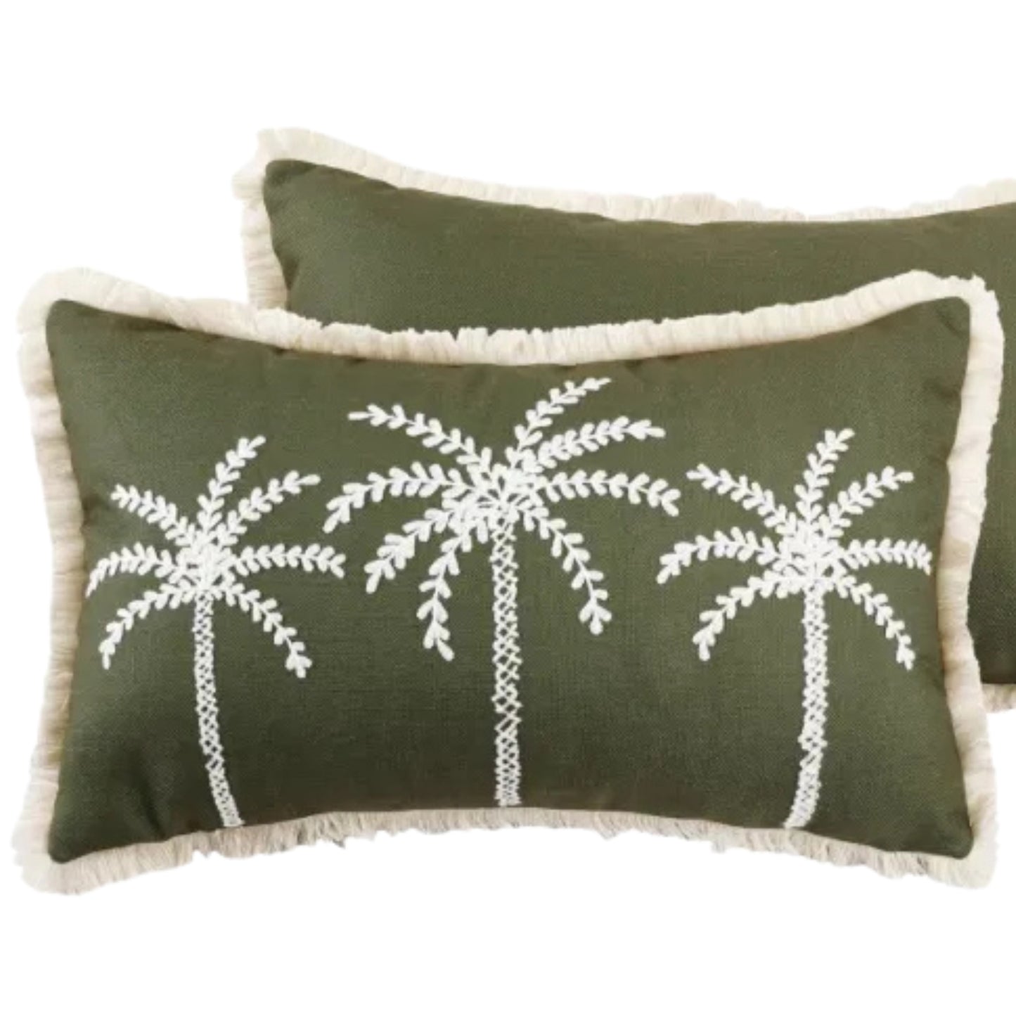 Sway Palm Tree Reectangle Cushion 30x50cm Green