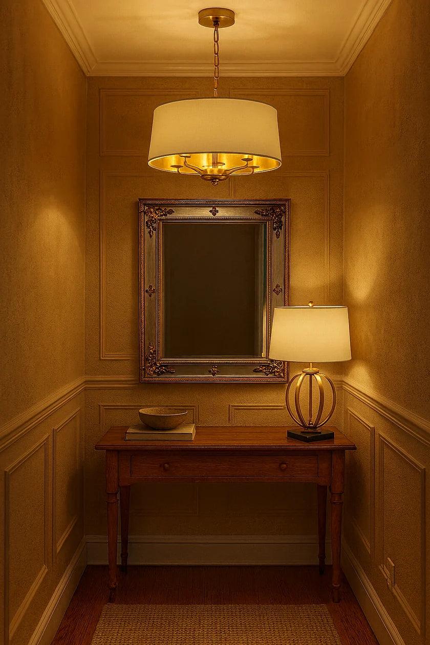 The Drayton Fabric Drum Pendant