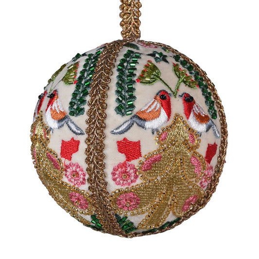 Hand-Stitched Fabric Christmas Ornament
