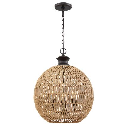 Casablanca 3 Light Pendant - Palladian Bronze